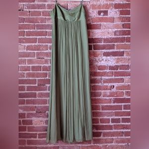 BCBGMaxAzria Lt Green Empire Waist Formal Gown